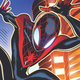 Miles Morales swings into action on the cover of IDW’s upcoming Spider-Man series.